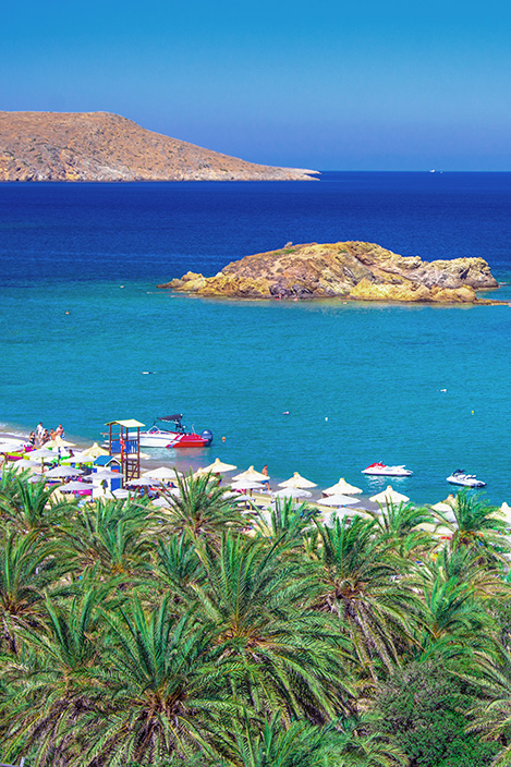 Strand von Vai mit Palmen, Kreta, Urlaub auf Kreta, Pauschalreise mit AurumTours