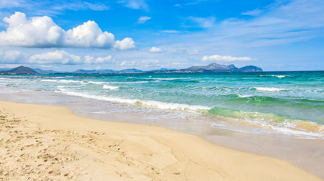 Strand Playa de Muro zwischen Port de Alcudia und Can Picafort, Mallorca Reise mit AurumTours