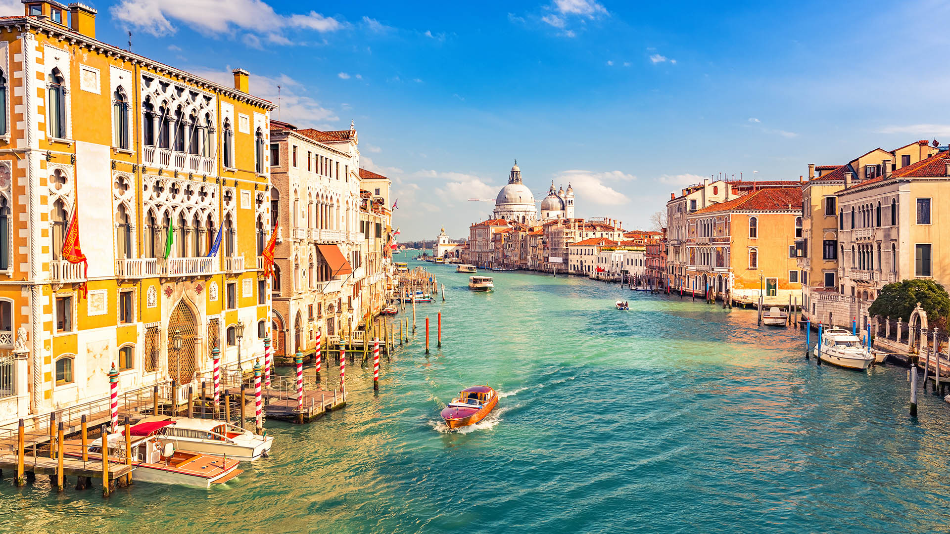 Canal Grande und Basilika Santa Maria della Salute in Venedig, Städtereise nach Venedig mit Flug & Hotel